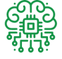 a green circuit board with lines and dots