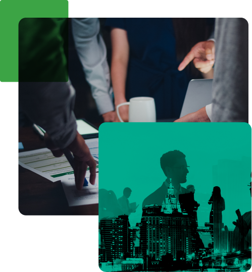 a group of people discussing something