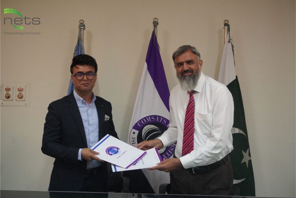 NETS Signs MoU with COMSATS University, Pakistan
