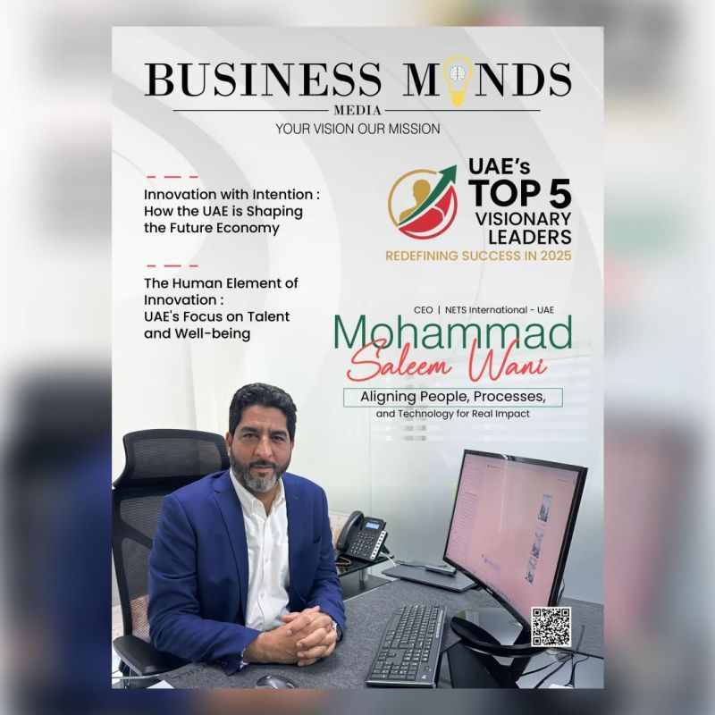 Mohammad Saleem Wani recognized among UAE’s Top 5 Visionary Leaders 2025